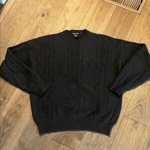 NAUTICA vintage cotton cable knit sweater, size large